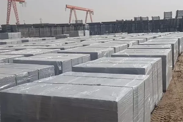 خط إنتاج كتل بلوك وألواح جدران خرسانية رغوية خفيفة معزولة EPS في مدينة Bozhou التابعة لمقاطعة Xinjiang - الصين