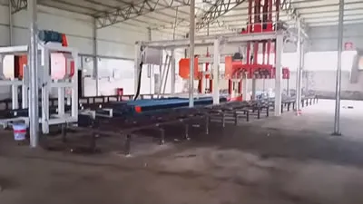 خط إنتاج ألواح جدران خرسانية رغوية معزولة EPSلأحد العملاء الصينيين في مقاطعة Henan