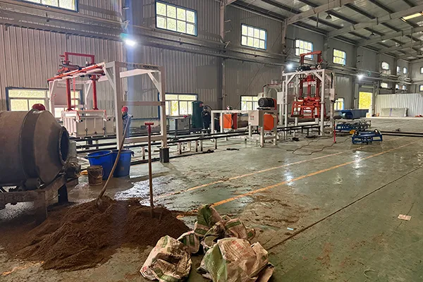 مشروع خط إنتاج بلوك خرساني رغوي بحبيبات EPS في Lanzhou، مقاطعة Gansu - الصين